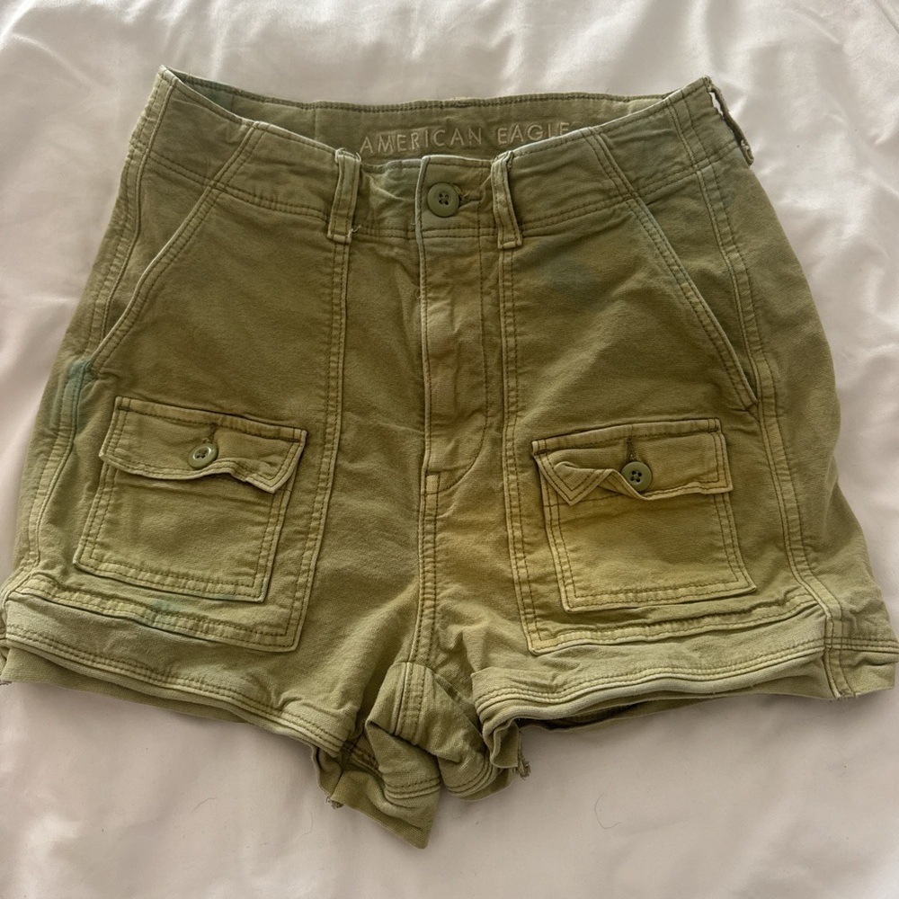 American Eagle Outfitters Green Cargo Shorts